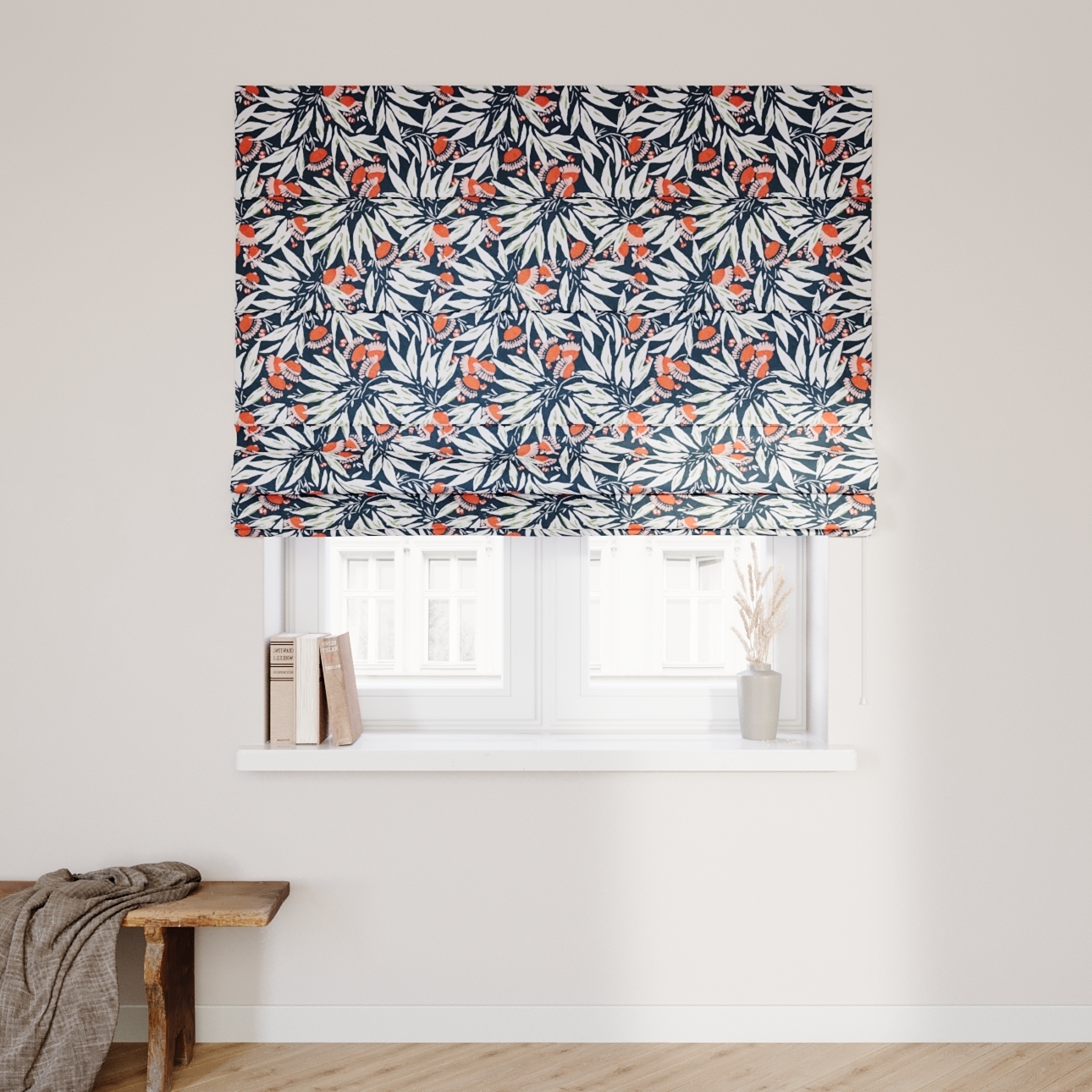 Foldegardin Capri med foring