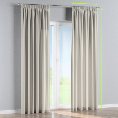 Gardin med rynkebånd - foret fra kollektionen Cotton Panama, Stof: 702-45