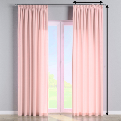 Pencil pleat lined curtain in collection Loneta, fabric: 133-39