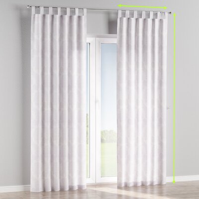 Gardin med stropper - foret fra kolleksjonen Velvet, Stoffets bredde: 704-29