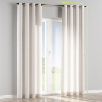 Gardin med maljer - foret fra kolleksjonen Cotton Panama, Stoffets bredde: 702-46
