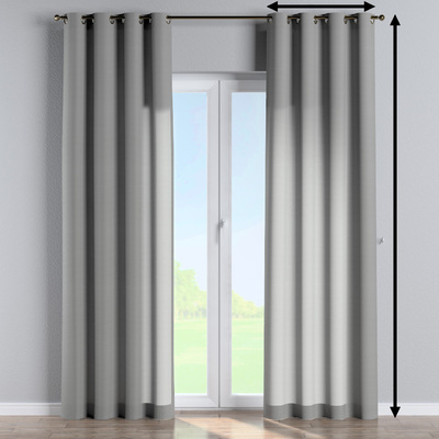 Eyelet lined curtain in collection Loneta, fabric: 133-24