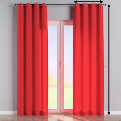 Eyelet lined curtain in collection Loneta, fabric: 133-43