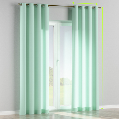 Eyelet lined curtain in collection Loneta, fabric: 133-37