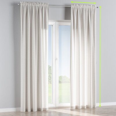 Slot and frill lined curtain