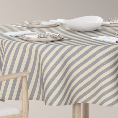 Round tablecloth in collection Quadro, fabric: 136-02