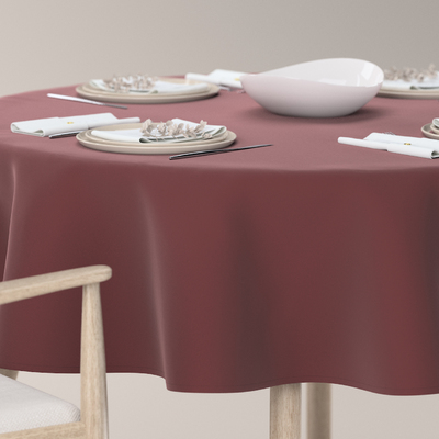 Obrus okrągły w kolekcji Velvet, tkanina: 704-37