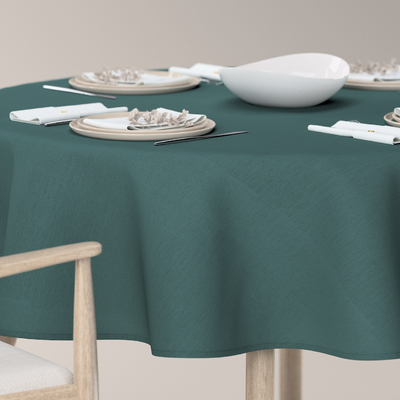 Round tablecloth in collection Linen, fabric: 159-09