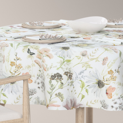 Round tablecloth in collection Gardenia, fabric: 143-96