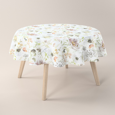 Round tablecloth in collection Gardenia, fabric: 143-96