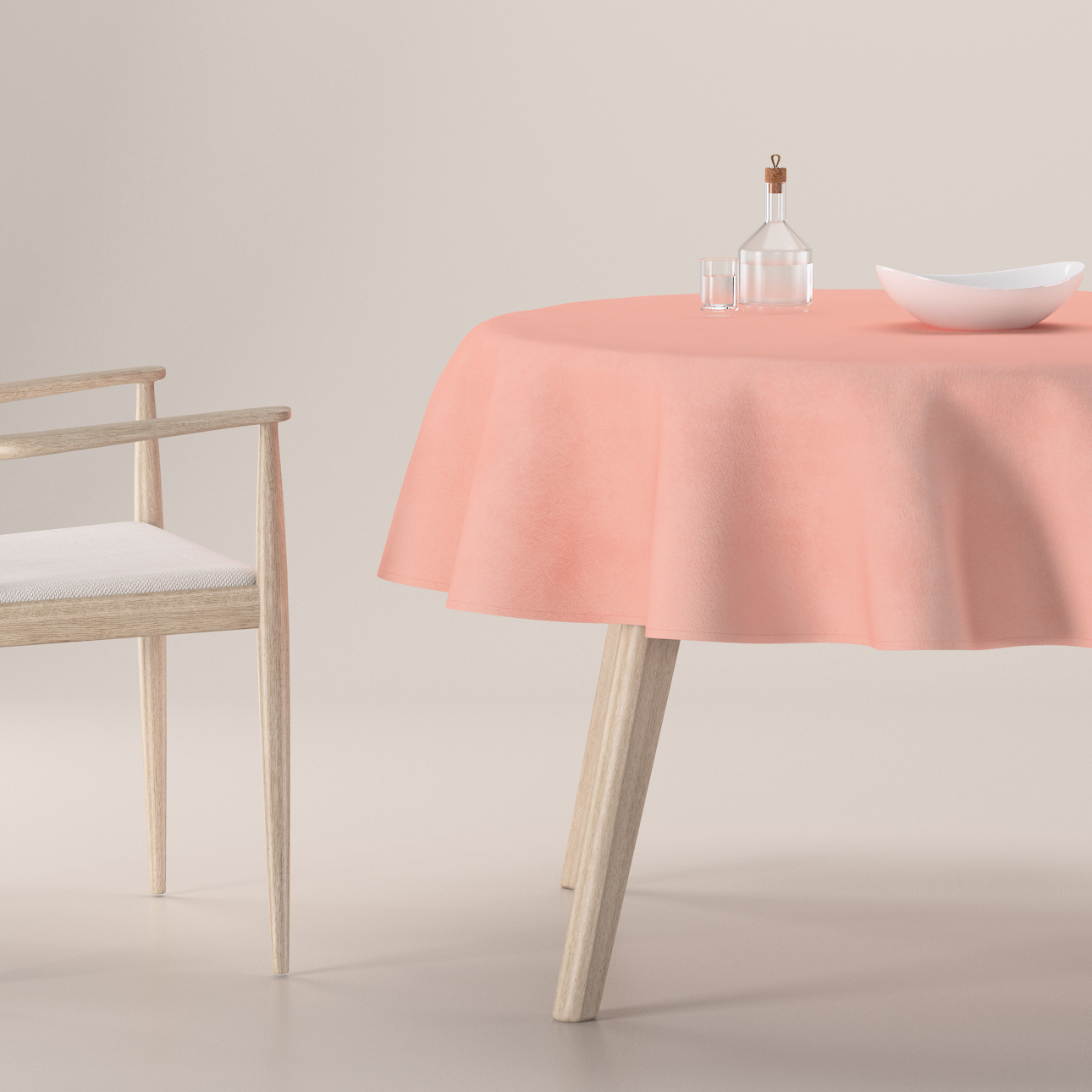 Runde Tischdecke, rosa, Crema (177-77) günstig online kaufen