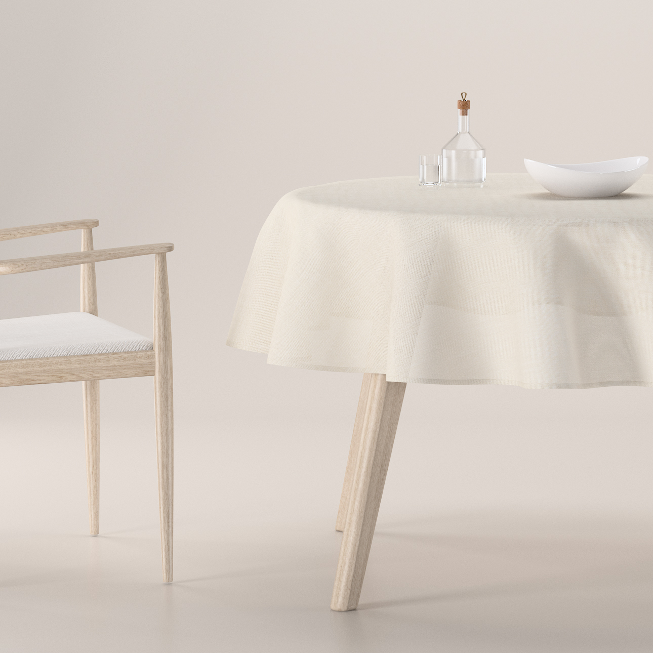 Runde Tischdecke, creme, Sensual Premium (144-42) günstig online kaufen
