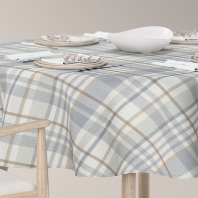 Runde Tischdecke von der Kollektion Scotti, Stoff: 144-48