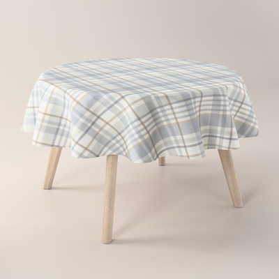 Runde Tischdecke von der Kollektion Scotti, Stoff: 144-48