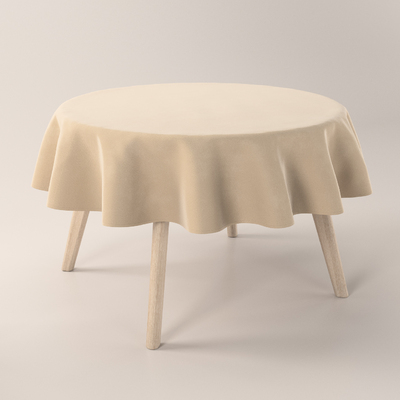 Runde borddug fra kollektionen Crema, Stof: 145-60
