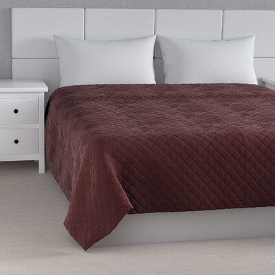 Velvet-Tagesdecke mit Rautensteppung von der Kollektion Velvet, Stoff: 704-37