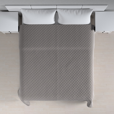 Velvet diamond quilted throw in collection Velvet, fabric: 704-11