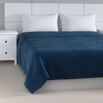 Velvet diamond quilted throw in collection Velvet, fabric: 704-29