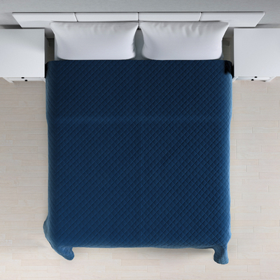 Velvet diamond quilted throw in collection Velvet, fabric: 704-29