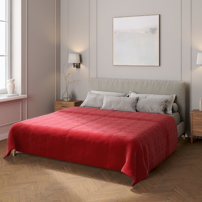 Couvre-lit matelassé à motif rayures Velvet 260 x 240 cm