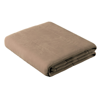Sengetæppe quiltet<br/>i 25cm striber i velour fra kollektionen Velvet, Stof: 704-35