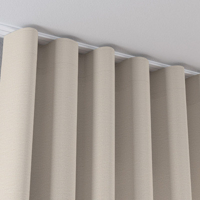 Wave Curtain in collection Linen, fabric: 392-05