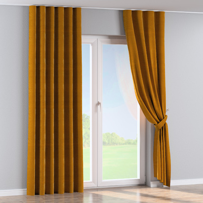 Zasłona na taśmie wave w kolekcji Velvet, tkanina: 704-23