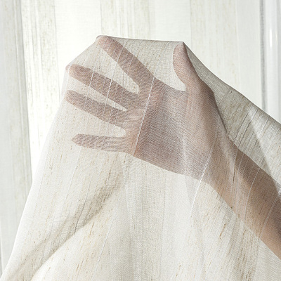 Zasłona na taśmie wave w kolekcji Natural Touch, tkanina: 128-15