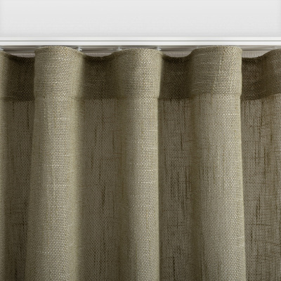 Rideau sur le ruban wave dans la collection Lino Terra, Tissu: 145-49
