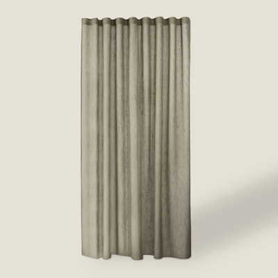 Rideau sur le ruban wave dans la collection Lino Terra, Tissu: 145-49