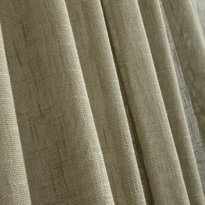 Rideau sur le ruban wave dans la collection Lino Terra, Tissu: 145-49