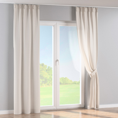Gardin med dobbel fast læg 1 stk. fra kollektionen Linen, Stof: 392-04