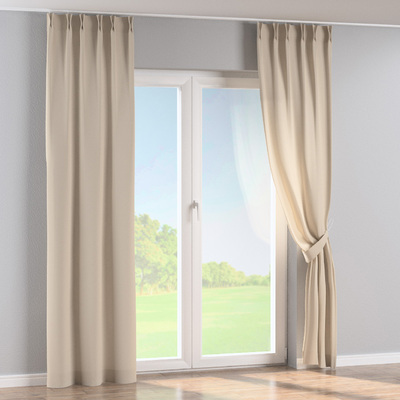 Zasłona na haczykach flex podwójnych w kolekcji Linen, tkanina: 392-05
