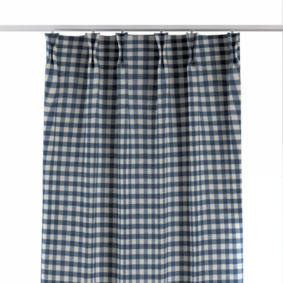 Double pinch pleat curtain