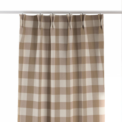 Double pinch pleat curtain