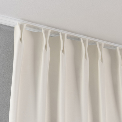 Gardin med dobbel fast læg 1 stk. fra kollektionen Cotton Panama, Stof: 702-49