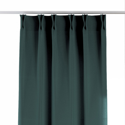 Double pinch pleat curtain