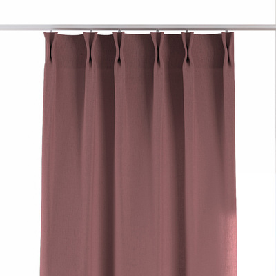 Double pinch pleat curtain