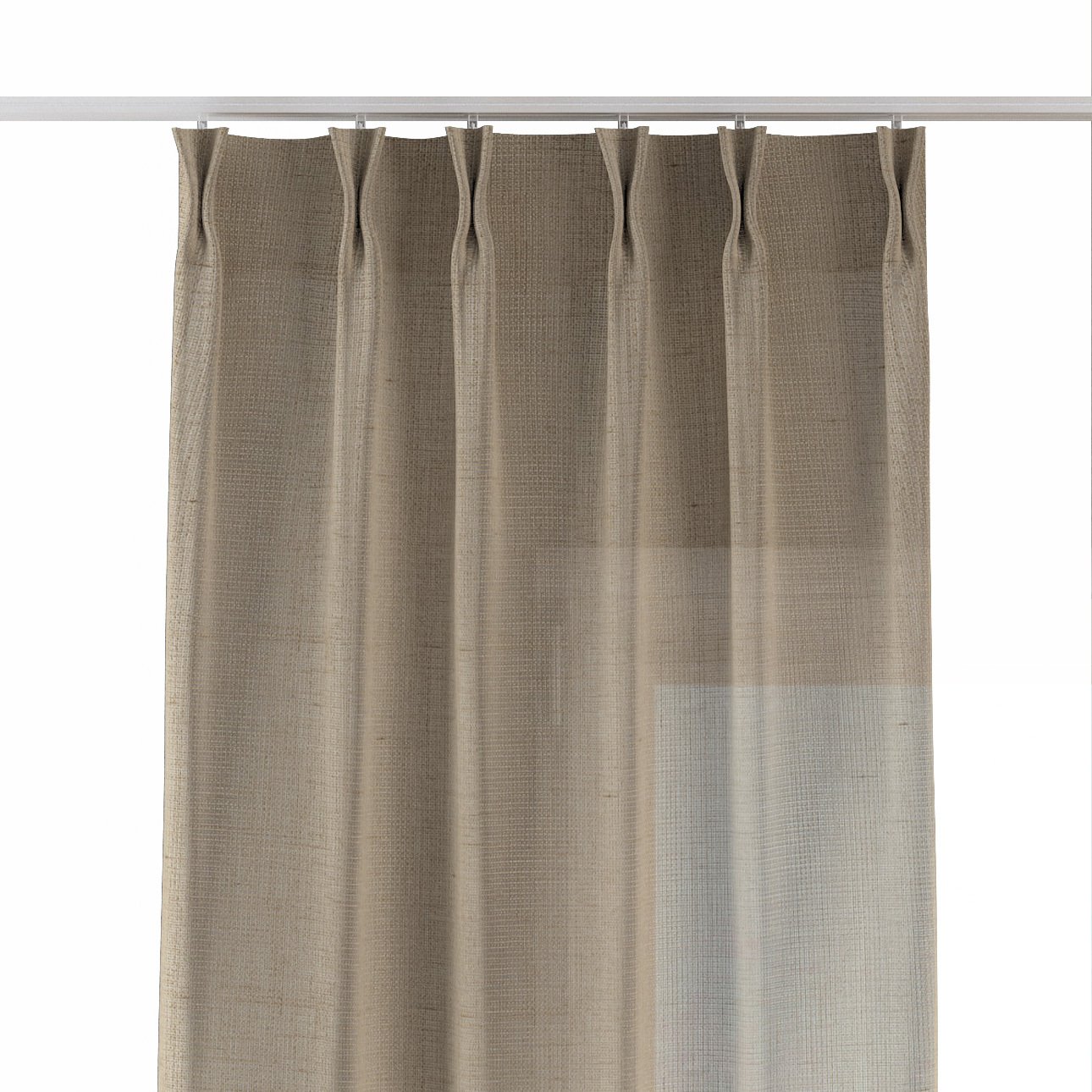 Vorhang mit flämischen 2-er Falten, beige, Alara Premium (145-03) günstig online kaufen