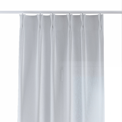 Double pinch pleat curtain