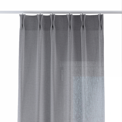 Double pinch pleat curtain