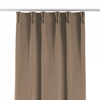 Double pinch pleat curtain