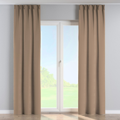 Vorhang mit flämischen 2-er Falten von der Kollektion Velvet, Stoff: 704-35