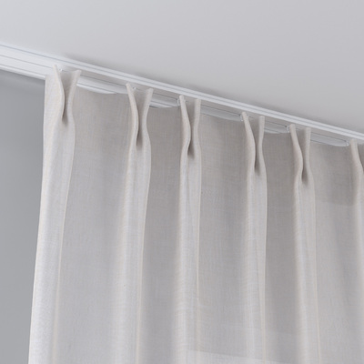 Zasłona na haczykach flex podwójnych w kolekcji Natural Touch, tkanina: 128-13