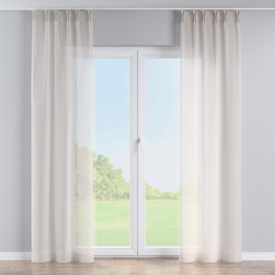 Zasłona na haczykach flex podwójnych w kolekcji Natural Touch, tkanina: 128-13
