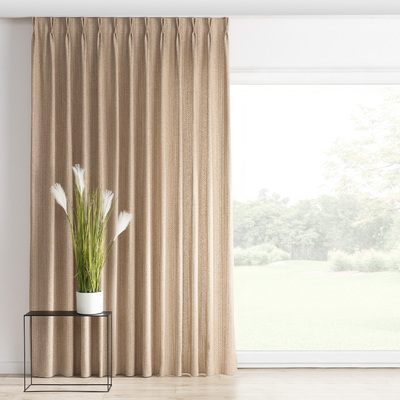 Double pinch pleat curtain
