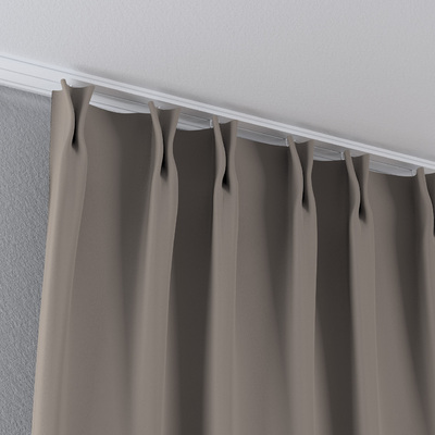 Double pinch pleat curtain in collection Dimout, fabric: 269-70