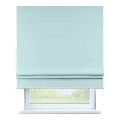 Roman blind with pompoms