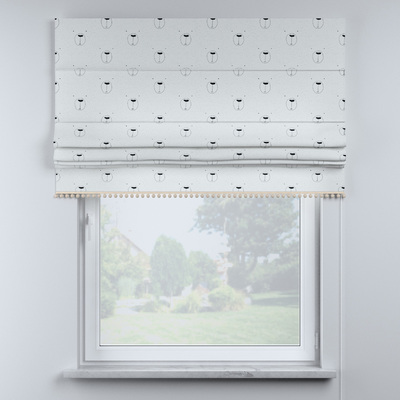 Roman blind with pompoms in collection Magic Collection, fabric: 500-06