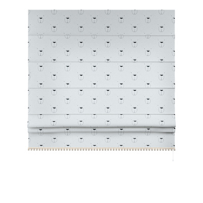 Roman blind with pompoms in collection Magic Collection, fabric: 500-06